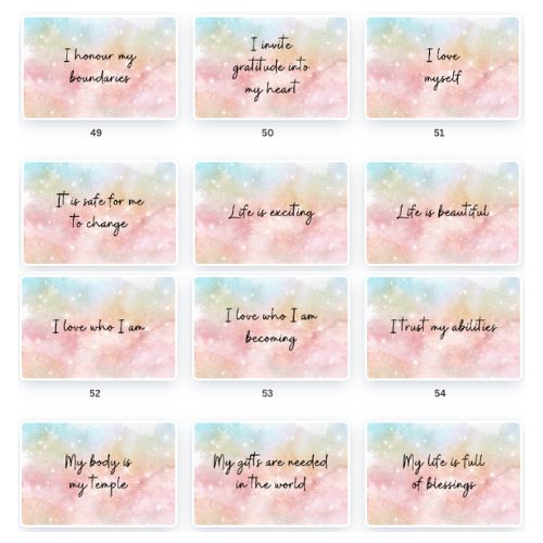 Shine Bright Affirmation Cards