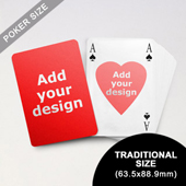 Heart-to-Heart Series – Custom Front and Back Playing Cards in Bridge Style (63.5 x 88.9mm)