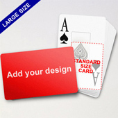 Print Your Design Jumbo Size Standard Index Playing Cards