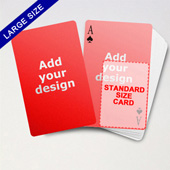 Large Playing Cards Series – Double Face Poker Cards
