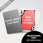 Modern Personalized Both Sides Playing Cards (63.5 x 88.9mm)