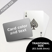 Classic Choice - Poker With Custom  Message (Landscape) (63.5 x 88.9mm)