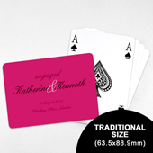 Wedding Invitation - Classic Playing Cards (Landscape) (63.5 x 88.9mm)