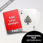 Cool Grey Personalized Photo Playing Cards (63.5 x 88.9mm)