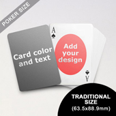 Ovate Personalized Both Sides Playing Cards (63.5 x 88.9mm)