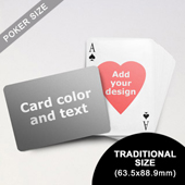 Heart-to-Heart Series – Custom Back Playing Cards (Landscape) (63.5 x 88.9mm)