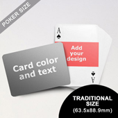 Landscape Photo Personalized Both Sides Horizontal Back Playing Cards (63.5 x 88.9mm)