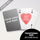 Heart-to-Heart Series – Custom Back Playing Cards in Bridge Style (63.5 x 88.9mm)