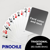 Pinochle with Personalized Message (63.5 x 88.9mm)