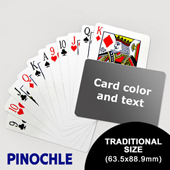 Pinochle with Personalized Message (Landscape) (63.5 x 88.9mm)