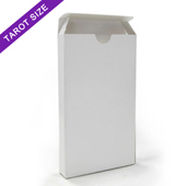 White tuck box for tarot size cards