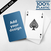Personalized Bridge Style Plastic Playing Cards
