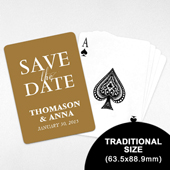 Personalized Save the Date Playing Cards (63.5 x 88.9mm)