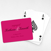 Personalized Wedding Landscape Playing Cards