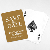 Personalized Save the Date Playing Cards