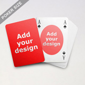 Ovate Bridge Style Poker Size Custom Front and Back Playing Cards