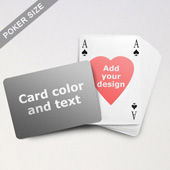Heart-to-Heart Series – Custom Back Playing Cards in Bridge Style (Landscape)