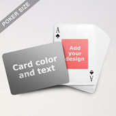 Centre Portrait Photo Personalized Both Sides Landscape Back Playing Cards