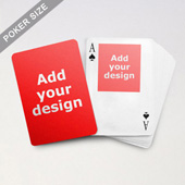Top Portrait Photo Custom Front and Back Playing Cards
