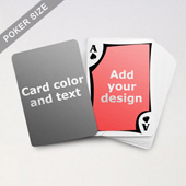 Modern Personalized Both Sides Playing Cards