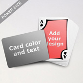Modern Personalized Both Sides Landscape Back Playing Cards