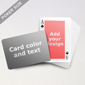 Classic Personalized Both Sides Landscape Back Playing Cards