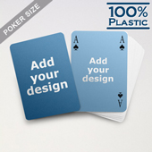 Custom Sides Plastic Poker Simple Bridge Style