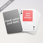 Top Portrait Photo Personalized Both Sides Playing Cards