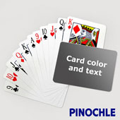 Pinochle with Personalized Message (Landscape)