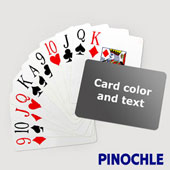 Pinochle with Personalized Message - Jumbo Index - Landscape