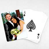 Wedding Anniversary Playing Cards, White Lace