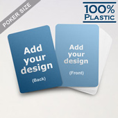 Plastic Poker Size Custom Game Cards (Blank Cards)