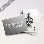 Custom Text Standard MPC Playing Cards (Landscape)