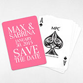 Save-the-Date Custom Back Playing Cards