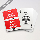Twin Collage Series Playing Cards with Your Text