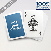 White Border Custom Plastic Poker Cards