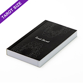 Custom tarot size perfect bound booklet with black and white pages (up to 192 pages)
