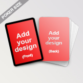 Custom Black Border Playing Cards Poker Sized 2.48x3.46