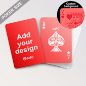 Custom double-side playing cards (red and white)