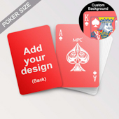 Custom Double-Sided Playing Cards (Standard White Design)