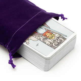 Stuffle Archangel Michael Luxury Velvet Tarot/Oracle Bag Purple 180 x 130mm 