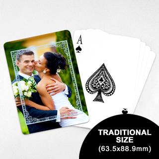 Wedding Photo Playing Cards – Blue Nature (63.5 x 88.9mm)