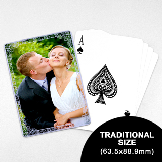 Wedding Photo Playing Cards – Purple Charm (63.5 x 88.9mm)