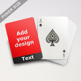 Cool Black Personalized Photo Playing Cards
