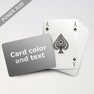 Bridge Style Selection - Poker With Custom Message (Landscape)