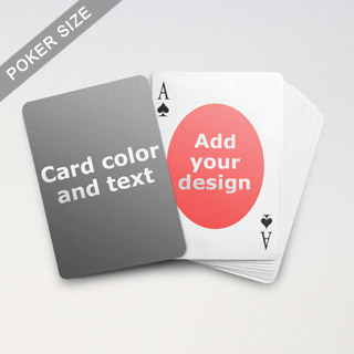 Ovate Personalized Both Sides Playing Cards