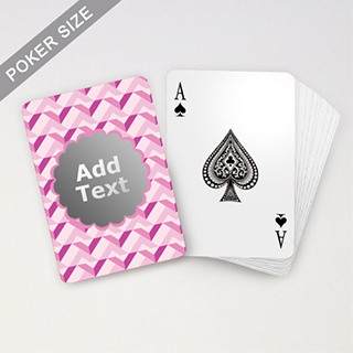 monogrammed playing cards