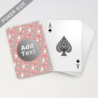 Custom Print Monogram Playing Cards