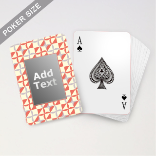 Custom Patterned Monogram Playing Cards