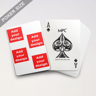 4 Photo Collage Back Custom MPC Poker Cards